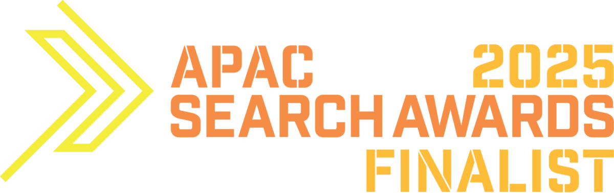 APAC Search Awards finalist logo 2025